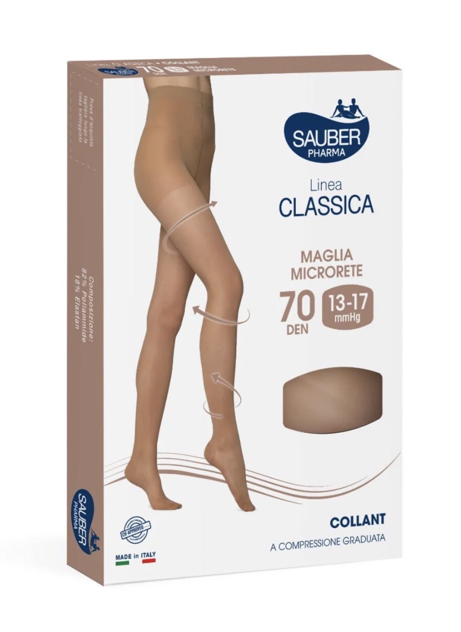 Tutori Dr. Gibaud e collant a compressione Sauber disponibili in farmacia