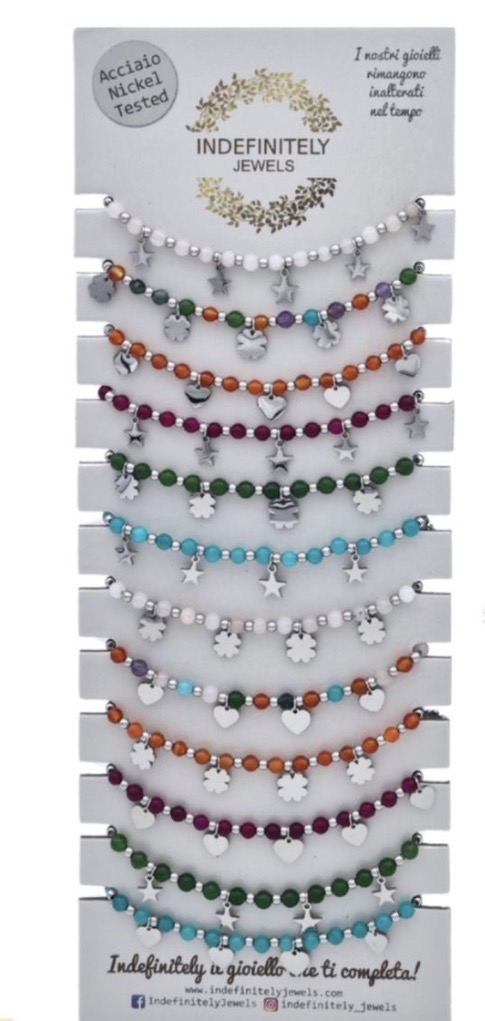 Bracciali e cavigliere Indefinitely Jewels in acciaio nickel tested