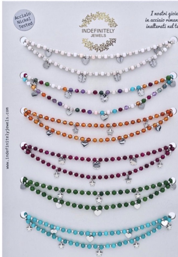Bracciali e cavigliere Indefinitely Jewels in acciaio nickel tested
