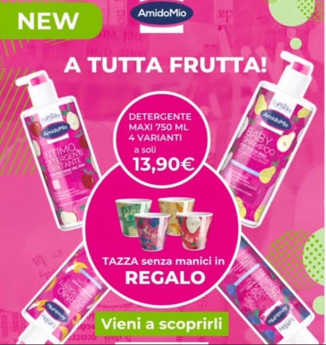 EuPhidra AmidoMio — A tutta frutta, detergente maxi 750 ml